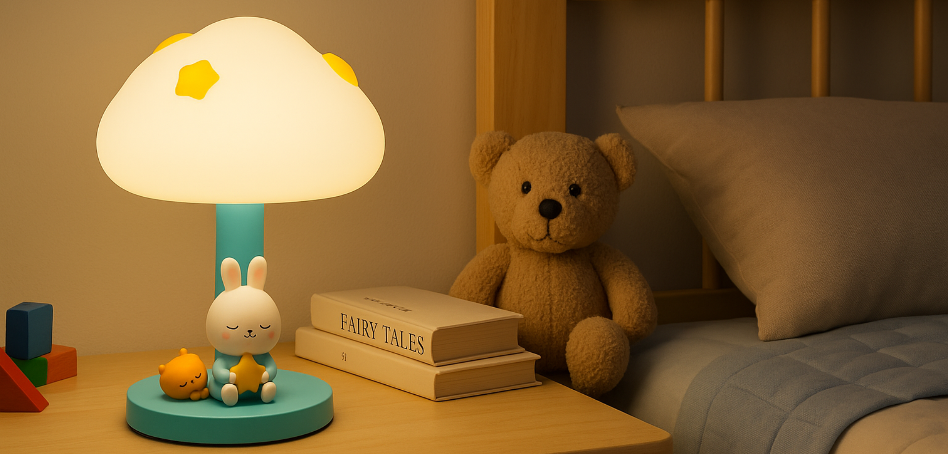 Lampe de chevet enfant : sécurité et douceur lumineuse pour la chambre