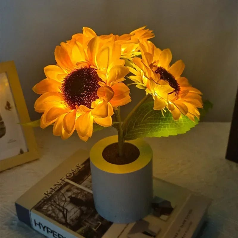 Lampe fleur de tournesol, cadeaux d'anniversaire pour les femmes, lampe Lampe fleur de tournesol, cadeaux d'anniversaire pour les femmes, lampe