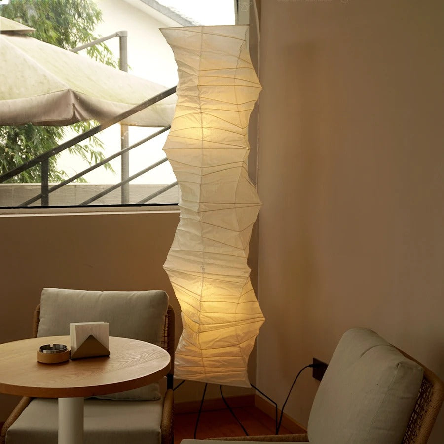 Lampadaire en papier de riz style japonais - Luminaire Design Lampadaire en papier de riz style japonais - Luminaire Design