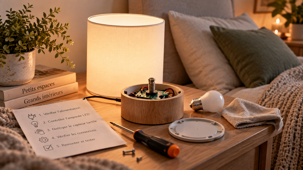 Comment réparer une lampe de chevet tactile ? Guide complet pour identifier la panne