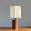 Lampe de Chevet Bois et Blanc