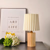 Lampe de Chevet Bois et Blanc