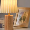 Lampe de Chevet Bois et Blanc