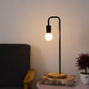 Lampe de Chevet Bois et Métal Noir