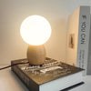 Lampe de Chevet Boule Bois