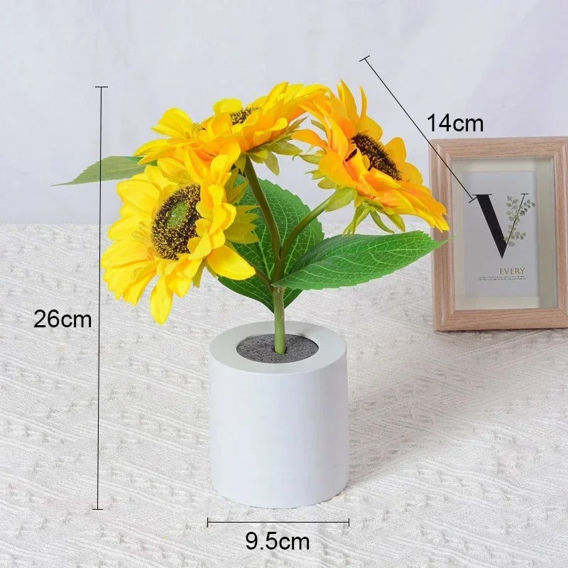 JHXLAMP Lampe fleur de tournesol, cadeaux d'anniire pour les femmes JHXLAMP Lampe fleur de tournesol, cadeaux d'anniire pour les femmes