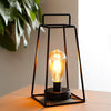 Lampe de Chevet Noir Industriel