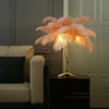 Lampe Plumes d'Autruche