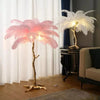 Lampe Plumes d'Autruche