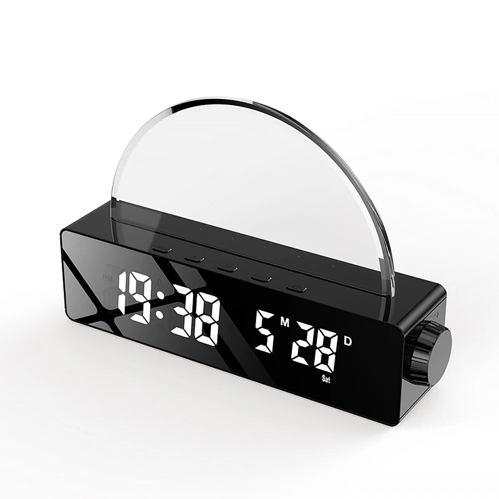 Réveil lever du soleil, lampe de nuit, horloge numérique avec Réveil lever du soleil, lampe de nuit, horloge numérique avec